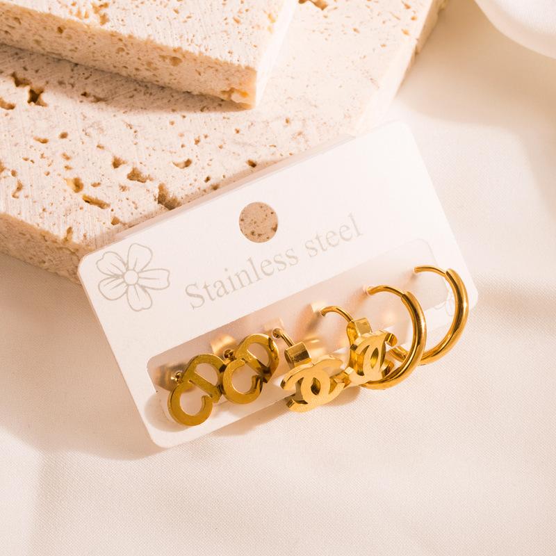 Kvinners stud øredobber Hjerteformet Creative Micro Sett Farge Zircon Overdreven Tilbehør Øredobber