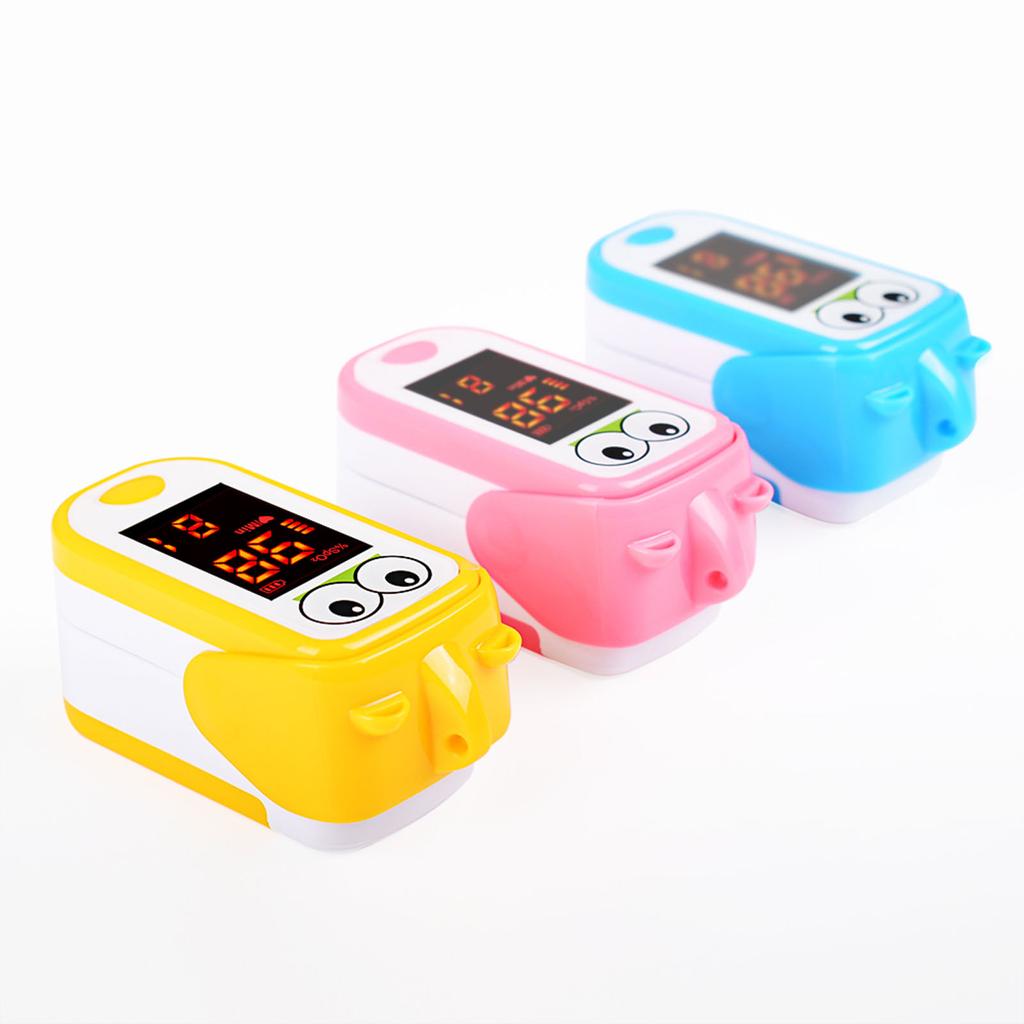 Child Fingertip Blood Oxygen Saturation Monitor with LED Screen Digital Readings