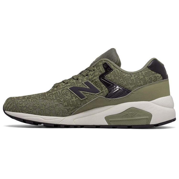 New Balance Nb 580 Comfortable Fabric Synthetic Leather Low Top Running Shoes Men Sneaker Army-Green MRT580XE