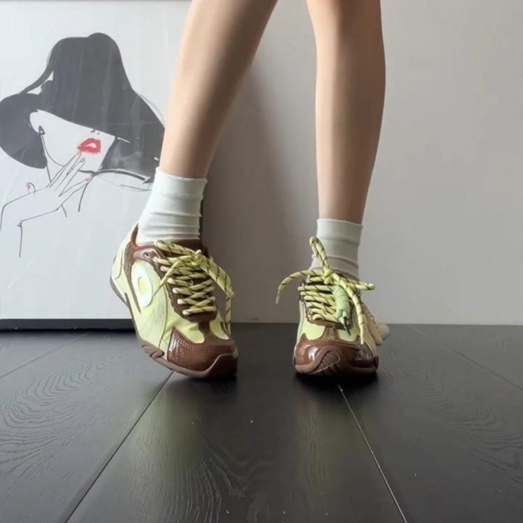 Fashion Women's Sneakers Shoes 2025 New Non-slip Casual German Training Shoes for Women Large Size Color Matching Flat Female Shoes