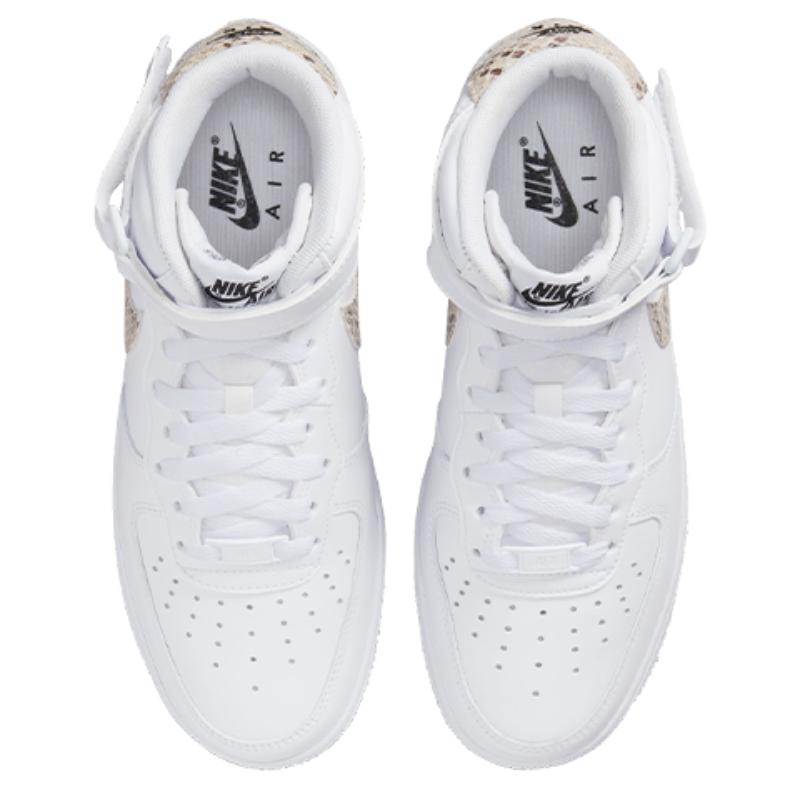 Nike Air Force 1 '07 Mid White Snake Swoosh Women's Sneakers DD9625-101