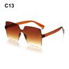 Costume Transparent Candy Color Sunglasses for Women Glasses Rimless Square Sunglasses High Quality High Quality