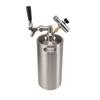 Minicheg de 3,6L din Oțel Inoxidabil cu Robinet, Manometru 150PSI, Presurizat, Bere Artizanală pentru Preparare Acasă