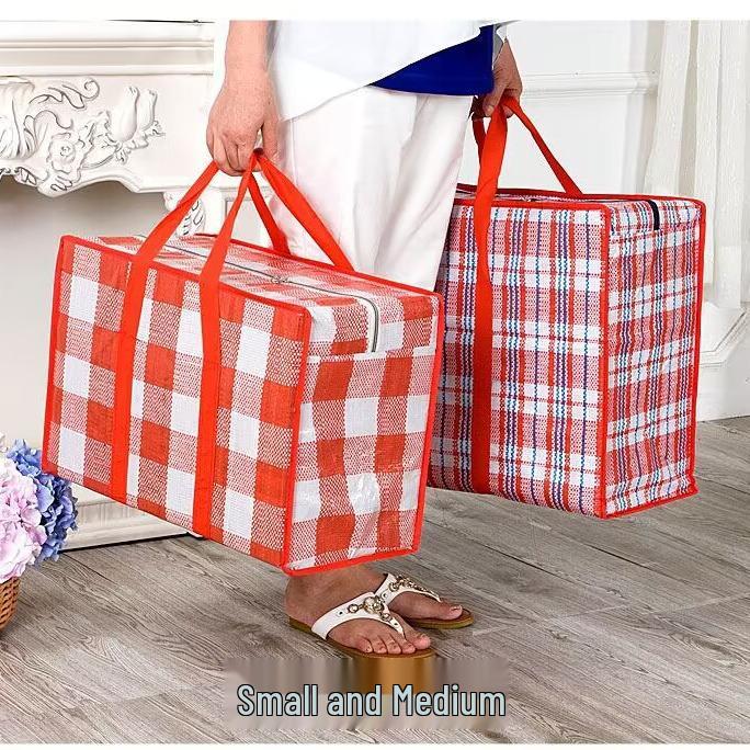 Borsa da trasloco intrecciata extra large per dormitori e stoccaggio