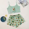 European and American Sleeveless Tank Top & Shorts Two-Piece Pajama Set for Women