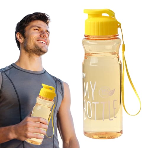 Large Sports Water Bottle - Gym Water Bottle for Men | 500ml Hiking Water Bottle, Daily Hydration Bottle, Leakproof Sports Water Bottle, Everyday Drin