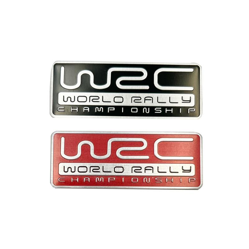 3D Aluminium Car Styling World Rally Championship Universal Universal Adhesive Emblem Trunk Fender Badge Car Accessories