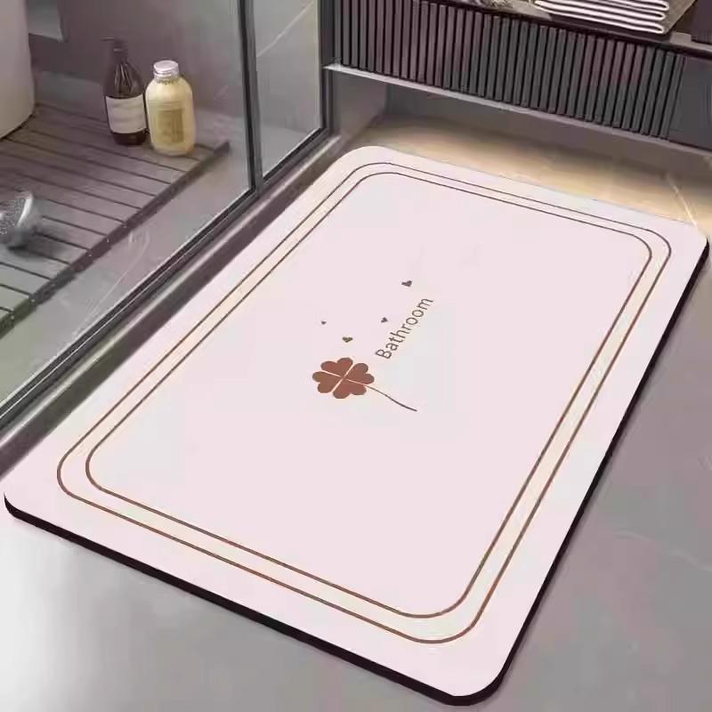 Non-Slip Crystal Velvet Bathroom Floor Mat