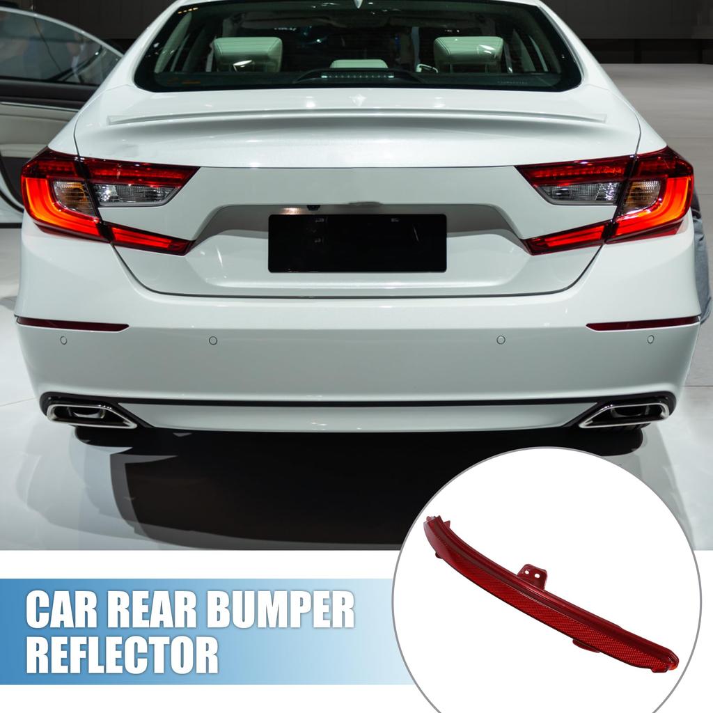 ABSOPRO Car Bumper Left Rear Bumper for Honda Accord Red Reflector, Reflector, 33555-TVA-A01, (2018-2019), Plastic,