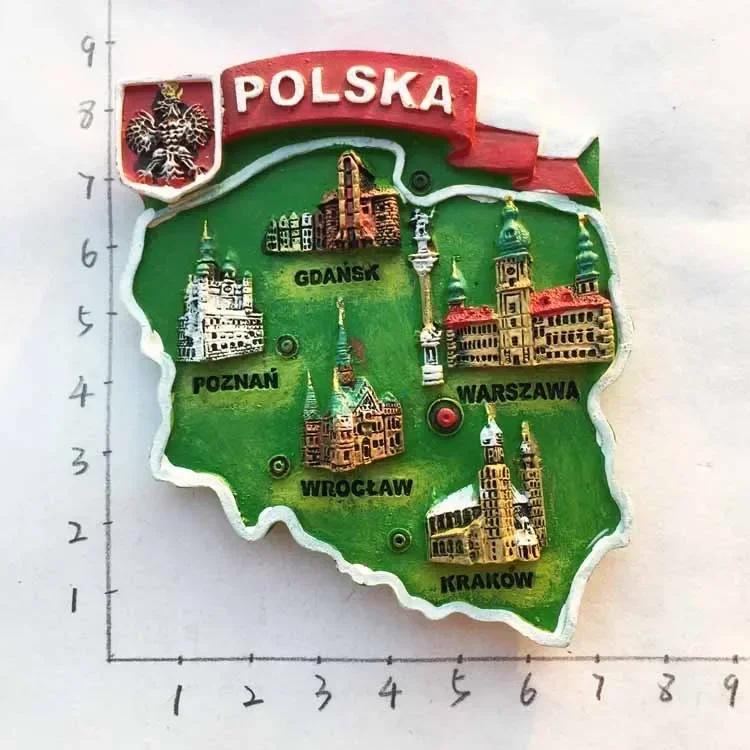 Poland Wavel Castle KRAKOW Ψυγείο Μαγνήτες Wroclaw Castle Τουριστικά αναμνηστικά Μαγνητικό αυτοκόλλητο Διακόσμηση σπιτιού Polska Gifts Idea