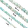 Natural Amazonite Stone Beads 4/6/8/10mm Polish Matte Round Gemstone Beads For Jewelry Making DIY Bracelets Necklace Accessories