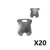 MOC Armes Médiévales Accessoire Briques Soldat Figurine Chapeau de Cow-boy Fusil de Chasse Arbalète Lance Armure Casque Masque Brique Jouet