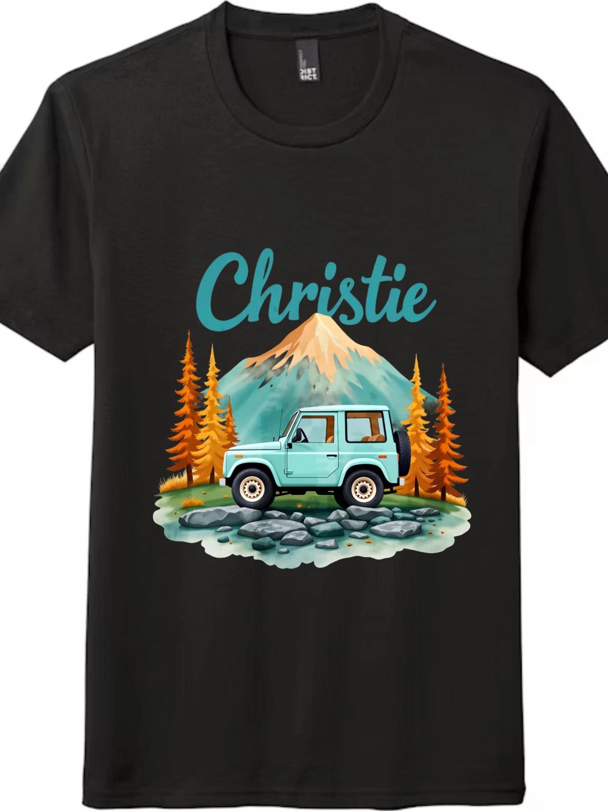 Unisex Vintage Mountain Adventure Graphic T-Shirt Retro Off-Road Casual Tee 3XL