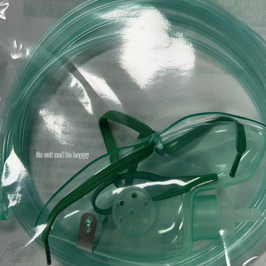 

Disposable Oxygen Masks for Adults & Children - Medical Accessories with Tubing for Oxygen Cylinders & Concentrators Large L