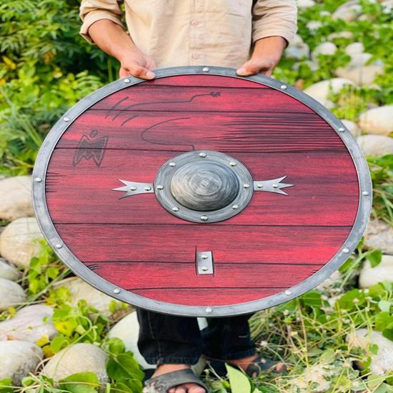 60.96 cm Viking Shield Ragnar Lothbrok Battleworn Authentic Shield Medieval Warrior Shield Wall Decor Best Gift
