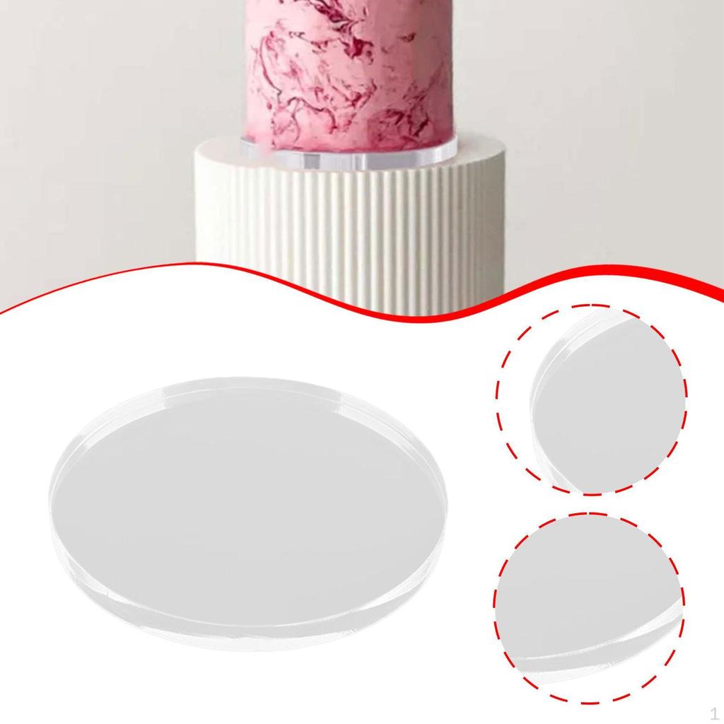 Cake Separator Plate Tool Clear Reusable for Tiered Cakes, Divider Baking Donuts