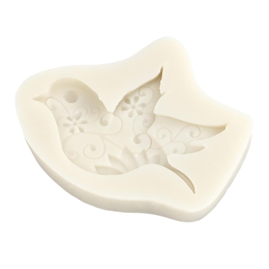 Fondant Chocolate Molds Bird Pattern Silicone Molds Fondant Cake Decorating Tool Candle Soap Molds Easily To Clean