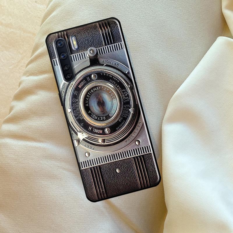 Retro Nostalgia Camera Case For Oppo A98 A78 A18 A38 A58 A5 A6 Pro A54 A74 A94 A17 A57 A80 A60 A40 A96 A76 A16 A15