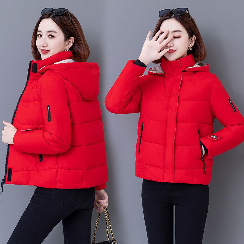 Damenjacken Parkas Winterjacke mit Kapuze Übermantel Baumwollgefüttert Warm Lockerer Mantel Oberbekleidung