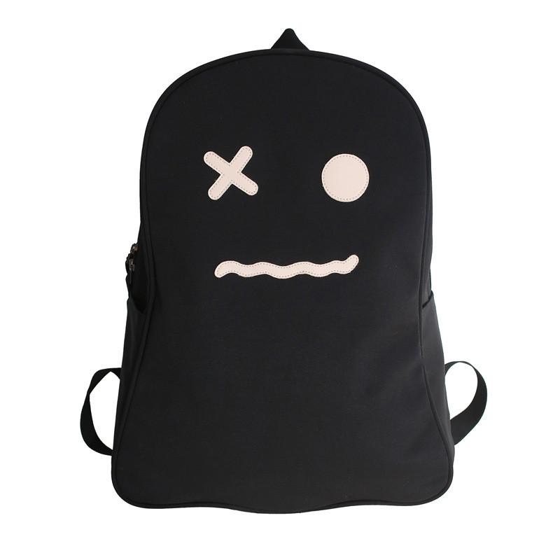 Cute Surprise And Pout Expression Ghost Shaped Backpack For Daily Use
