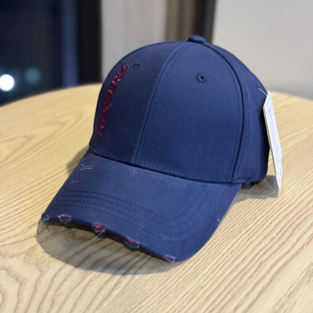 High-quality, Personalized, Fashionable, Frayed-edge Letter Embroidery New Wide-brim Baseball Cap, Trendy and Versatile for Both Men and Women