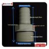 POM Anti-Corrosion Plastic Steel Connector with Internal and External Threads for Water Pipes and Tanks