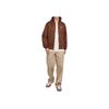 Nike Solid Color Baseball Collar Zip Long Sleeve Jacket Men Jackets Brown DM6822-259