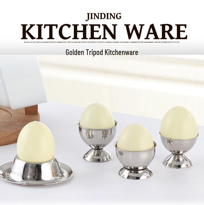 Stainless Steel Egg Rack and Holder - Creative Kitchen Egg Tray Stand