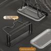 Wall Mounted Pot Lid Holder with Tray Punch Free Pot Cover Drain Rack  Kitchens Accessories