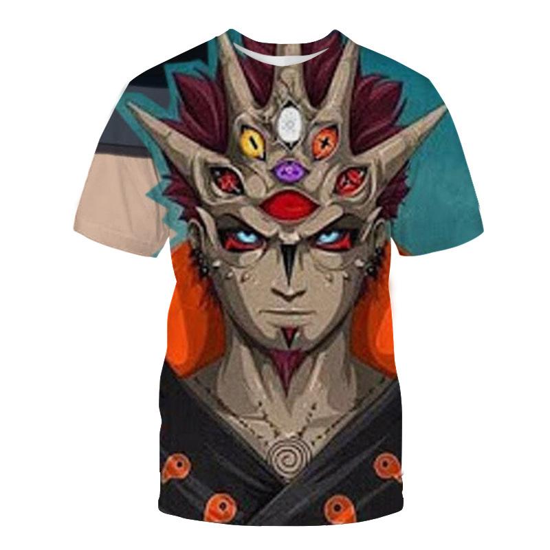 New Youth Four Seasons Breathable Mesh Naruto Men's 3D Printed T-shirt