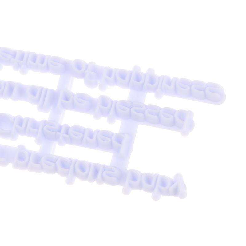 Diy Alphabet Letter Cake Mold Blessing Cookie Biscuit Stamp Embosser Cutter Fondant Cake Decoration Tool Biscuits Baking Tool