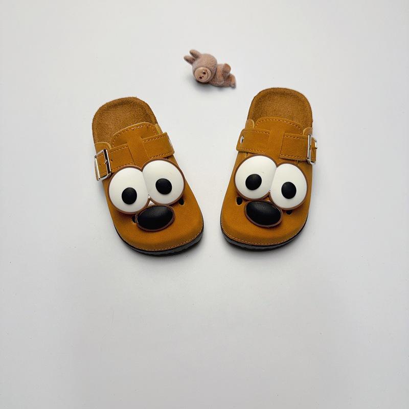 

Retro Cartoon Kids Birkenstock Closed-Toe Non-Slip Thick Sole Outdoor Slippers 32/33 (Inner Length 18.5)