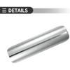 Motoforti Universal Motorcycle Exhaust Pipe Heat Shield Curved Motorbike Heat Insulation Cover, 226x60mm, Durable, Stainless Steel, Silver Tone, 1