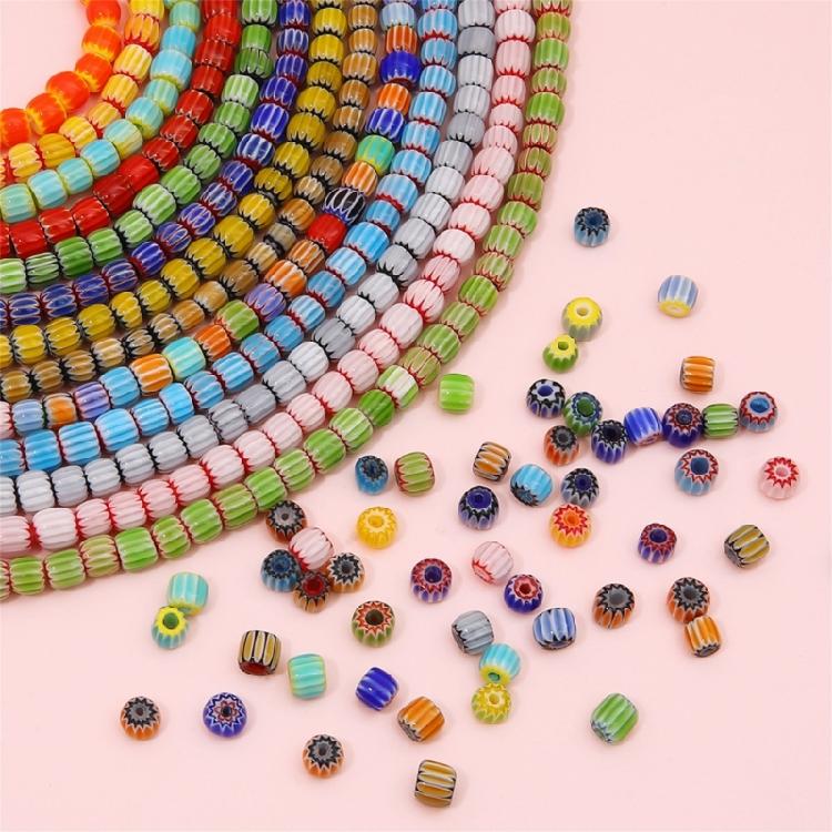10 Pack Resin Pumpkin Beads Colorful Beads Handmade Craft Beads for Creative Hand Strands and Necklace Accessories