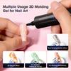 3D Sculpting Rhinestone Gel, No-rinse Nail Art, Powder-free Design, UV Gel, Long-lasting, Extension, and Strengthening Water-wave Gel.