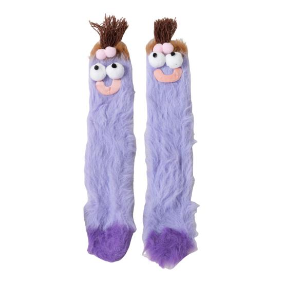 Funny Fuzzy Socks Women Men Fluffy Crew Socks Crazy Cartoon Silly Socks for Home Indoor Wear Sleep Christmas Birthday Gift