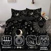 Moon Stars 3D Printed Bedding Cover Pillowcase Elegant Night Sky Star Moon Theme Style Duvet Cover For Teens Adults Quilt Cover