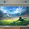 2D Fußballtorwart Kulisse, Fußball Fahrradkick Spieltag Dekoration