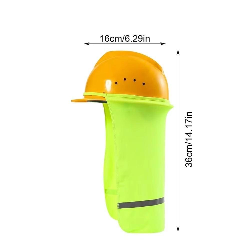 With Reflective Stripe Safety Hat Cap Visor Breathable Sun-proof Hard Hat Sun Shade Hard Hat Visor Neck Shield Hard Hat Cover жёлтый