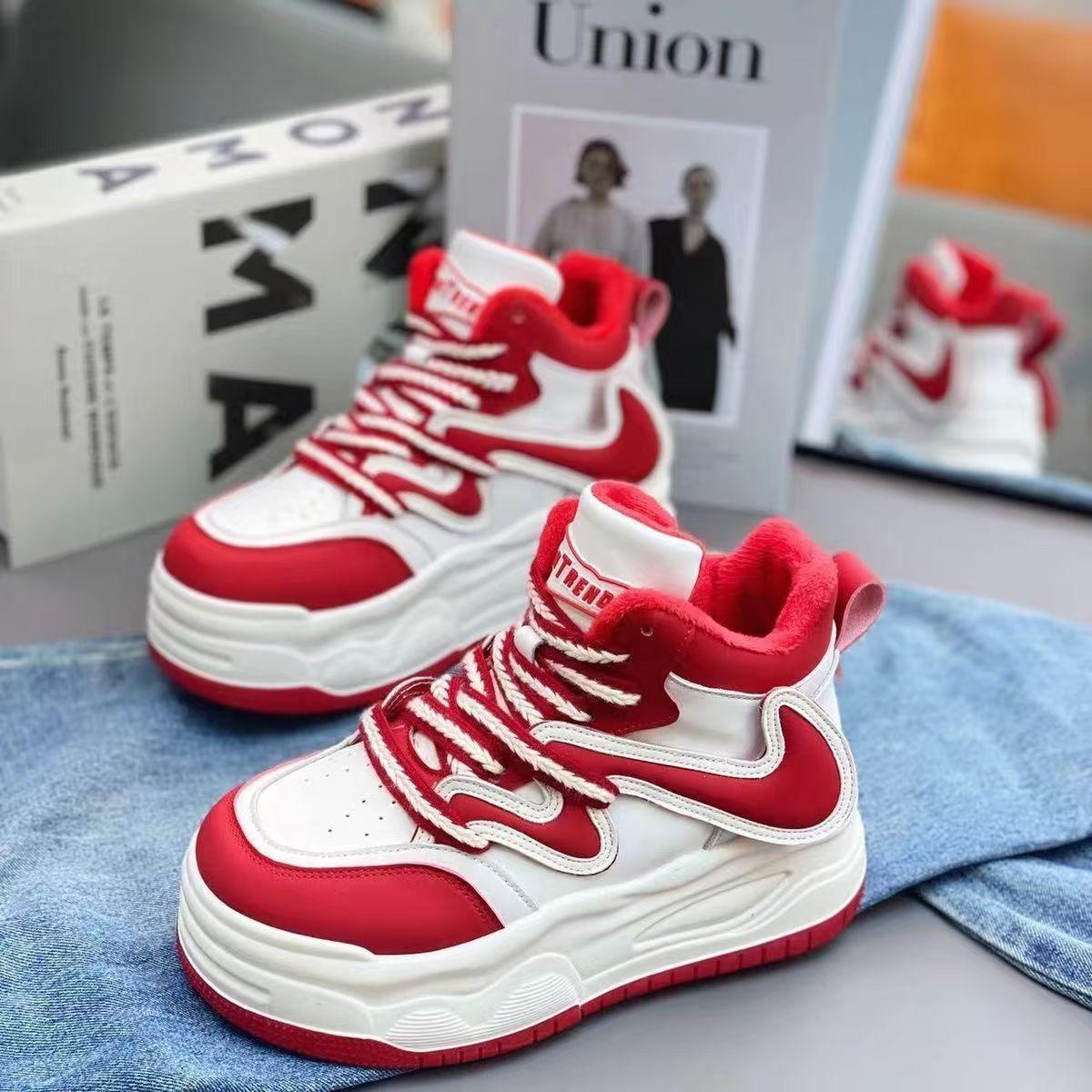 

МОДНАЯ ОБУВЬ, мужские дышащие спортивные кроссовки, спортивные кроссовки для бега, уличные женские теннисные кроссовки для тренажерного зала 35 красный