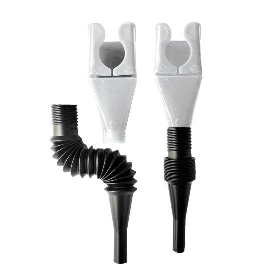 2Pcs Retractable Auto Fuel Funnels Foldable Highly Compatible Engine Oil Thickened Refueling Funnels
