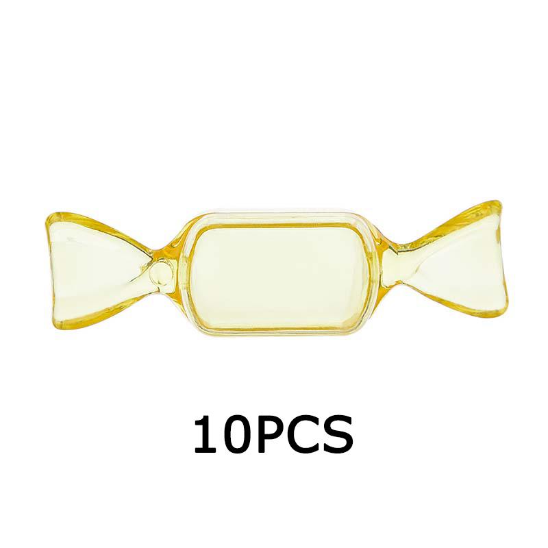 

WTEMPO Transparent Creative Small Gifts Packaging Boxes with Lids Sturdy Mini Plastic Boxes In The Shape of Small Candies Festive Decor Clear Boxes 10pcs