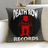 record label Death Row Records Cushion Cover Soft & Easy-Wash Pillow Case – Versatile for Couch, Bed, Travel and Office