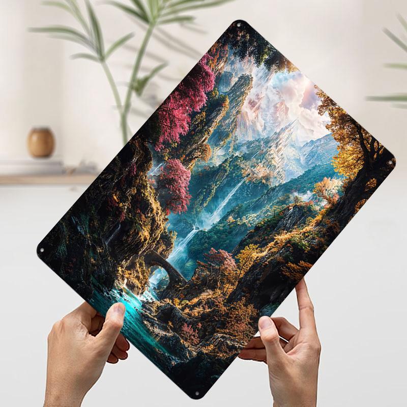 

Цитадель Лесной Короны Металлический Постер Индивидуальное Настенное Искусство Ретро Винтажные Жестяные Вывески для Украшения Комнаты Игровой Ванной 7.9x11.8In(20x30cm)