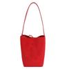 Summer New Retro Solid Color Large-capacity Bucket Bag Women's Simple Fashion Versatile Underarm Shoulder Bag