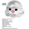 TPR Stress Ball 1/3Pcs Clear Octopus Squeeze Toy Relief Mini Sensory Anxiety Relieving Sea Animal Hand Relaxation Tool Portable