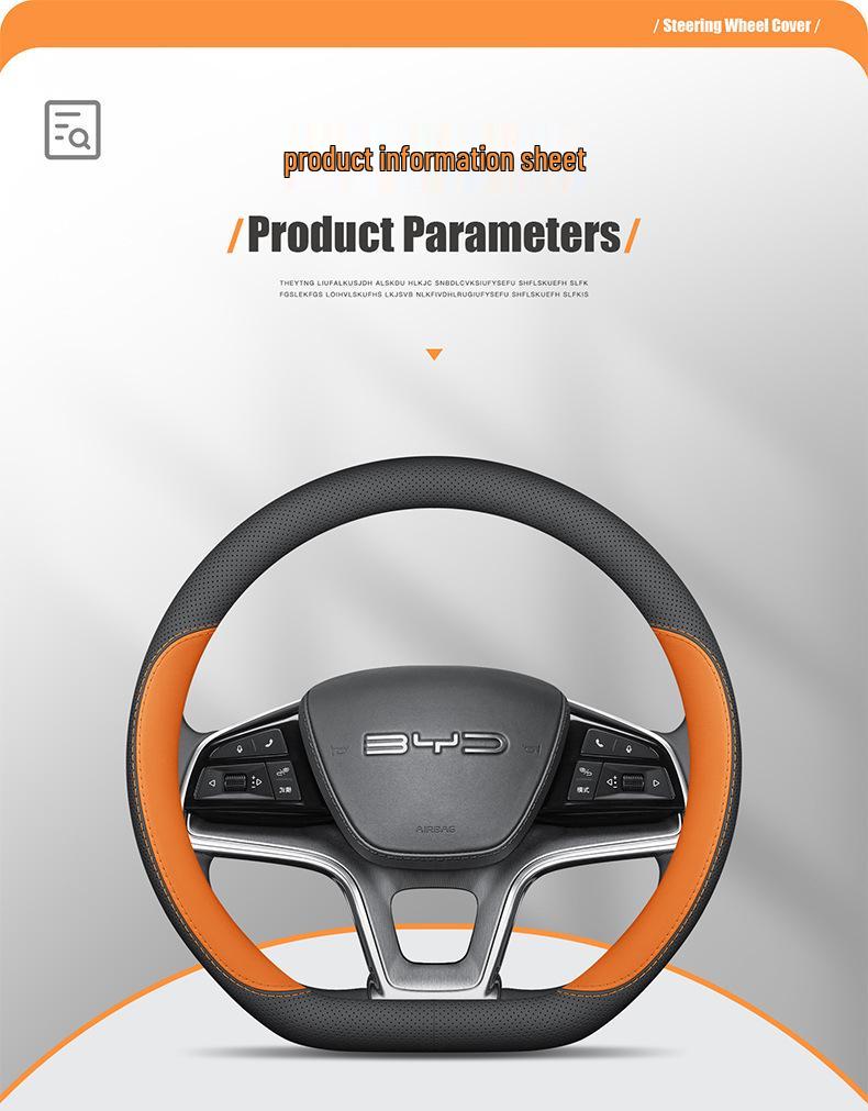 BYD Qin PLUS Seagull Song Seal Dolphin Yuan Sea Lion Han Car Steering Wheel Genuine Leather Cover