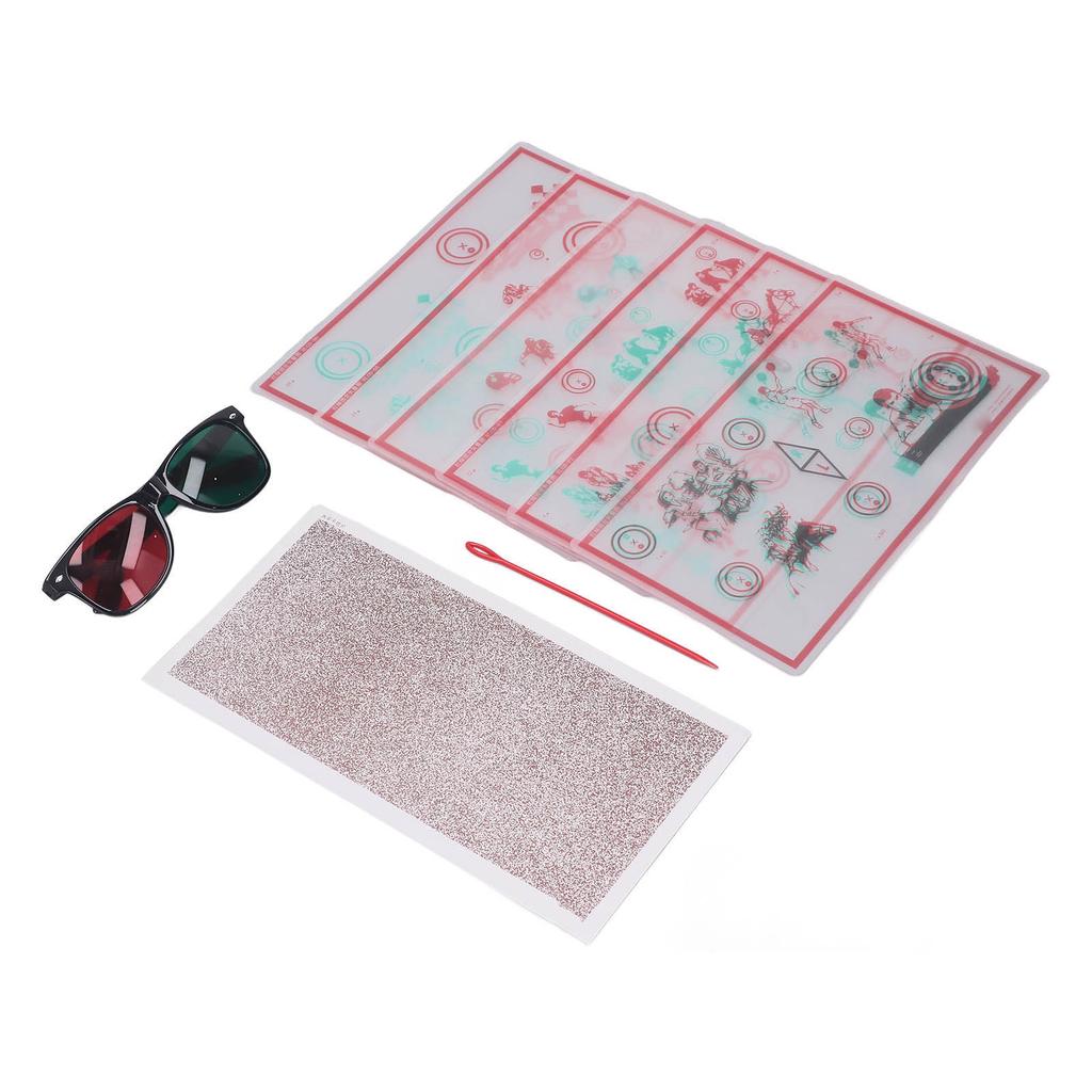 Red Green Fixed Vectograms Convergence Insufficiency Eye Training Low Vision Test Chart with
