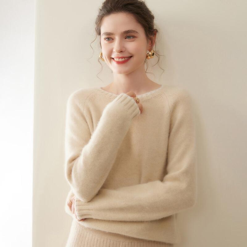 Fanzhen Damen Verdickter Lockerer Kaschmir Strickpullover