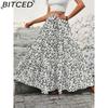 BITCED Women's Fashion Casual Floral Print Summer Spring Skirt
